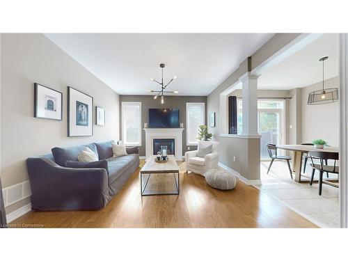 2436 North Ridge Trail, Oakville, ON - Indoor Photo Showing Living Room With Fireplace