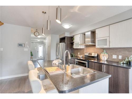 146 Crafter Crescent, Stoney Creek, ON - Indoor Photo Showing Kitchen With Double Sink With Upgraded Kitchen