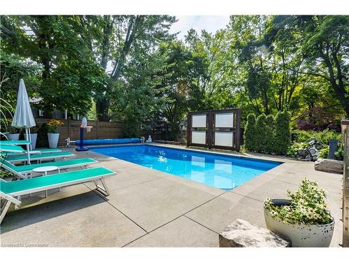 2150 Elmhurst Avenue, Oakville, ON - Outdoor With In Ground Pool With Deck Patio Veranda With Backyard