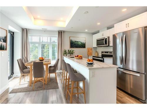 301-153 Wilson Street W, Hamilton, ON - Indoor Photo Showing Kitchen With Stainless Steel Kitchen With Upgraded Kitchen