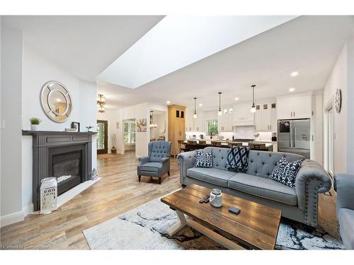 1958 Forest Valley Drive, Innisfil, ON - Indoor Photo Showing Living Room With Fireplace