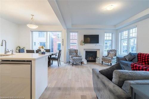 3 Milt Schmidt Street, Kitchener, ON - Indoor Photo Showing Living Room With Fireplace