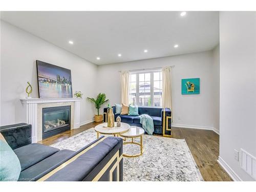 199 Mcknight Avenue, Waterdown, ON - Indoor Photo Showing Living Room With Fireplace