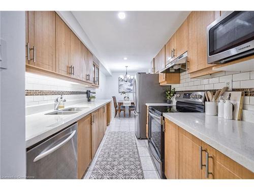 20 Scarfair Pathway, Toronto, ON - Indoor Photo Showing Kitchen With Stainless Steel Kitchen With Double Sink