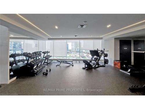 607-4065 Confederation Parkway, Mississauga, ON - Indoor Photo Showing Gym Room