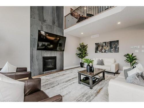 71 Hopewell Crossing Drive, Breslau, ON - Indoor Photo Showing Living Room With Fireplace