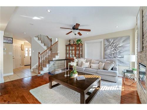 72 Broadoaks Drive, Cambridge, ON - Indoor Photo Showing Living Room With Fireplace