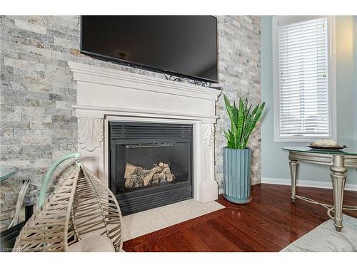 4 Listcreek Road, Brampton, ON - Indoor Photo Showing Living Room With Fireplace