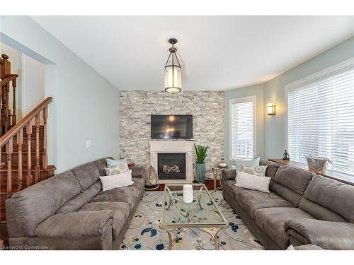 4 Listcreek Road, Brampton, ON - Indoor Photo Showing Living Room With Fireplace