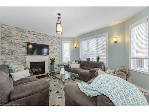 4 Listcreek Road, Brampton, ON - Indoor Photo Showing Living Room With Fireplace