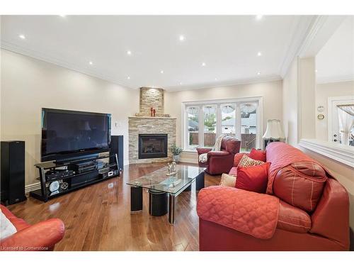 763 Third Avenue, Georgina, ON - Indoor Photo Showing Living Room With Fireplace