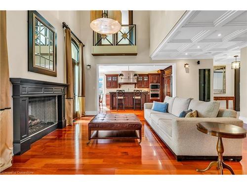 230 Winterborne Gate, Mississauga, ON - Indoor Photo Showing Living Room With Fireplace