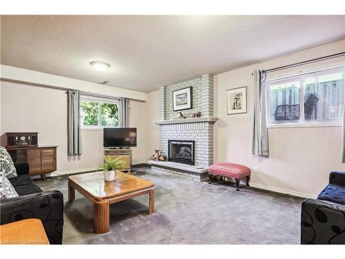 384 Centre Street N, Brampton, ON - Indoor Photo Showing Living Room With Fireplace