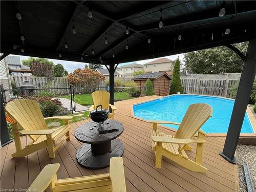 184 Boyd Boulevard, Zorra, ON - Outdoor With Above Ground Pool With Deck Patio Veranda With Exterior