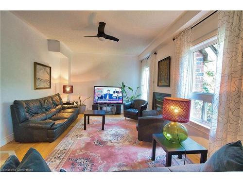 491 Pettit Trail, Milton, ON - Indoor Photo Showing Living Room With Fireplace