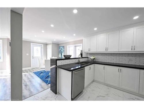 Main-39 Walter Avenue S, Hamilton, ON - Indoor Photo Showing Kitchen With Double Sink