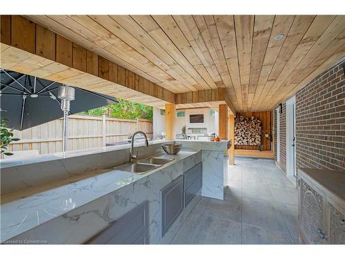 4 Courtsfield Crescent, Etobicoke, ON -  Photo Showing Kitchen With Double Sink