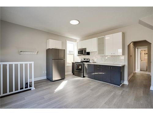 Main-1164 Cannon Street E, Hamilton, ON - Indoor Photo Showing Kitchen With Stainless Steel Kitchen