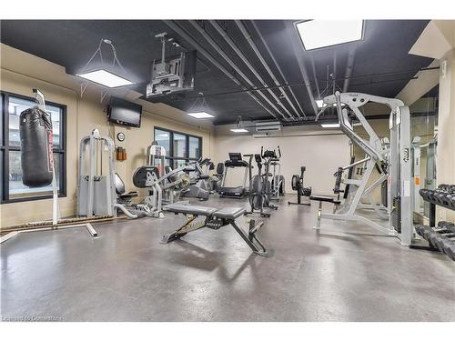 1603-150 Charlton Avenue E, Hamilton, ON - Indoor Photo Showing Gym Room