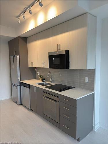 619-415 Main St Street W, Hamilton, ON - Indoor Photo Showing Kitchen With Double Sink