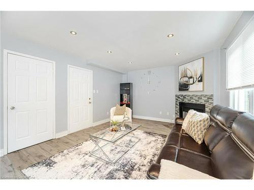 1 Sage Court, Brampton, ON - Indoor Photo Showing Living Room With Fireplace