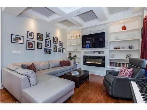 96 Barrie Street, Bradford, ON - Indoor Photo Showing Living Room With Fireplace