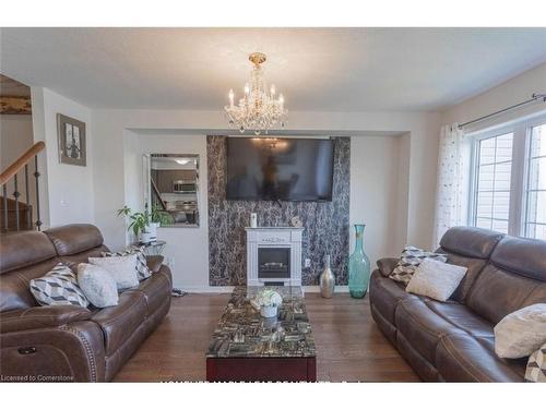 3 Cooke Avenue, Brantford, ON - Indoor Photo Showing Living Room With Fireplace