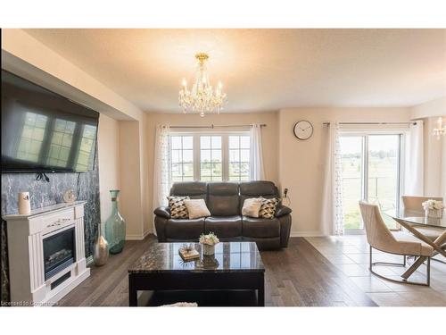 3 Cooke Avenue, Brantford, ON - Indoor Photo Showing Living Room With Fireplace