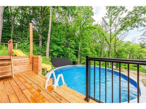 8949 Mississauga Road, Brampton, ON - Outdoor With Above Ground Pool With Deck Patio Veranda