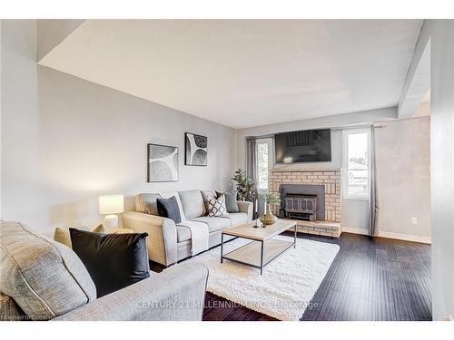 15 Rosebud Avenue, Brampton, ON - Indoor Photo Showing Living Room With Fireplace