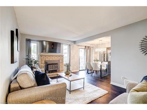 15 Rosebud Avenue, Brampton, ON - Indoor Photo Showing Living Room With Fireplace