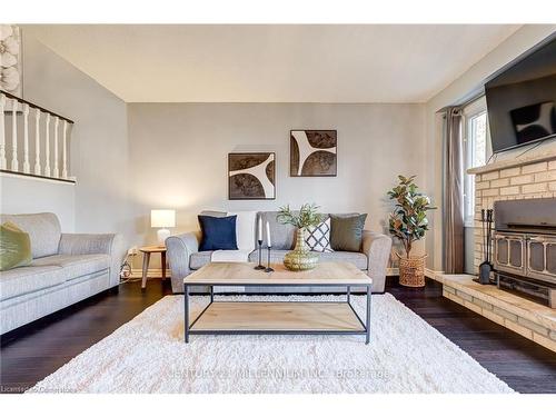 15 Rosebud Avenue, Brampton, ON - Indoor Photo Showing Living Room With Fireplace