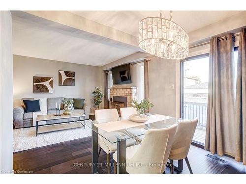 15 Rosebud Avenue, Brampton, ON - Indoor Photo Showing Dining Room With Fireplace