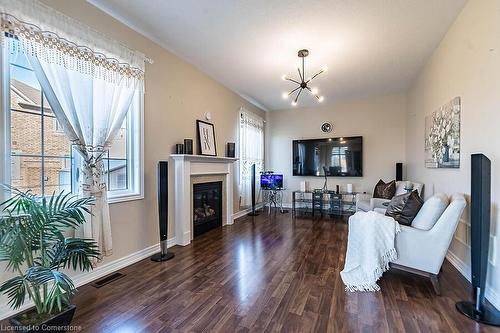 26 Clearfield Drive, Brampton, ON - Indoor Photo Showing Living Room With Fireplace