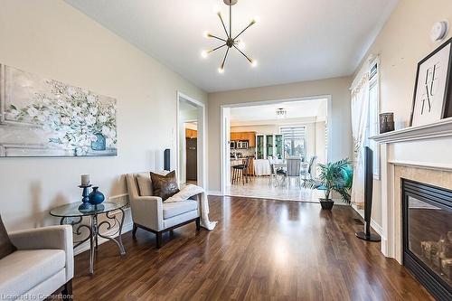 26 Clearfield Drive, Brampton, ON - Indoor Photo Showing Living Room With Fireplace