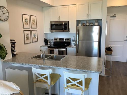 203-101 Shoreview Place, Hamilton, ON - Indoor Photo Showing Kitchen With Double Sink