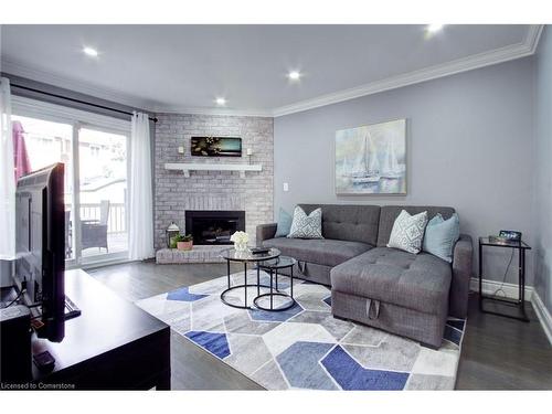 3087 Orleans Road, Mississauga, ON - Indoor Photo Showing Living Room With Fireplace