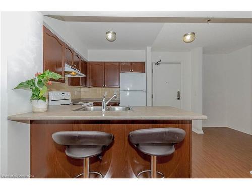 1002-220 Forum Drive, Mississauga, ON - Indoor Photo Showing Kitchen With Double Sink