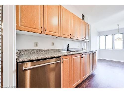 1012-1580 Mississauga Valley Boulevard, Peel, ON - Indoor Photo Showing Kitchen With Double Sink