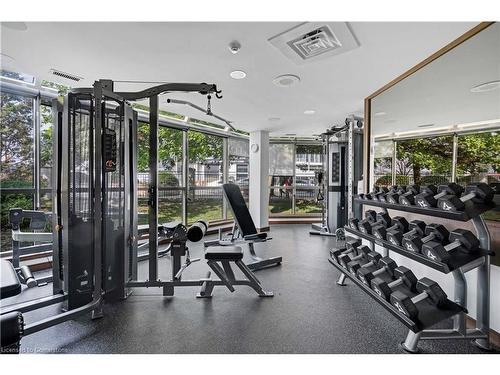 208-330 Rathburn Road W, Mississauga, ON - Indoor Photo Showing Gym Room