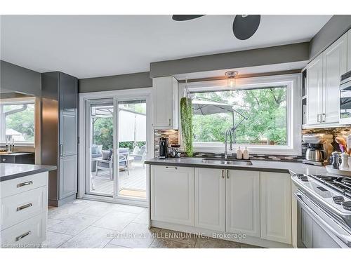 409 Scarsdale Crescent, Oakville, ON - Indoor Photo Showing Kitchen With Double Sink