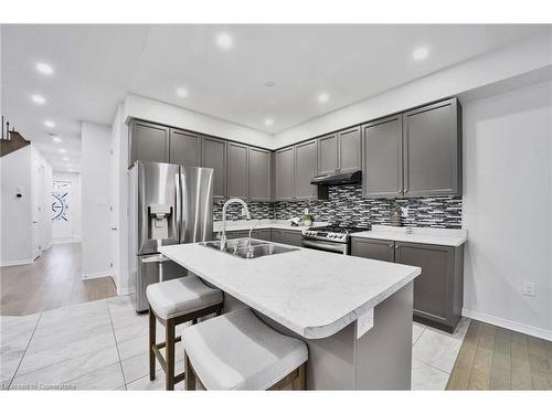 42 Curtis Street, Breslau, ON - Indoor Photo Showing Kitchen With Stainless Steel Kitchen With Double Sink With Upgraded Kitchen