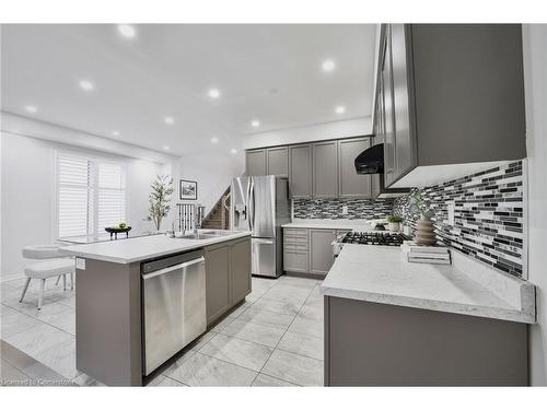 42 Curtis Street, Breslau, ON - Indoor Photo Showing Kitchen With Stainless Steel Kitchen With Double Sink With Upgraded Kitchen