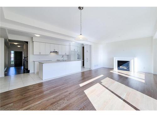 272 Broadacre Drive, Kitchener, ON - Indoor Photo Showing Living Room With Fireplace