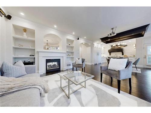 515 Wettlaufer Terrace, Milton, ON - Indoor Photo Showing Living Room With Fireplace