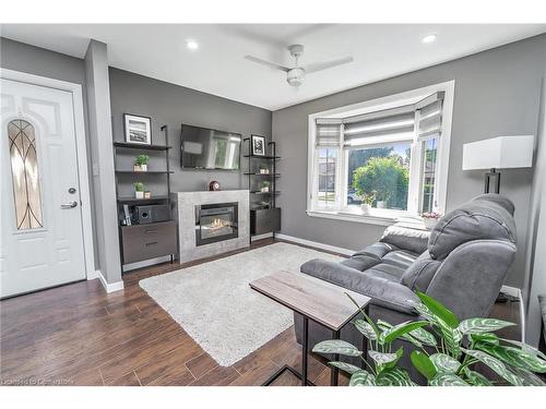 78 Ewing Street, Georgetown, ON - Indoor Photo Showing Living Room With Fireplace