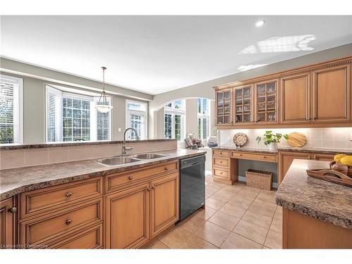 4272 Clubview Drive, Burlington, ON - Indoor Photo Showing Kitchen With Double Sink