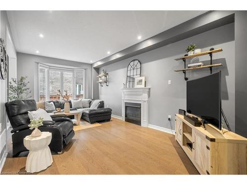 3 Desert Garden Drive, Brampton, ON - Indoor Photo Showing Living Room With Fireplace