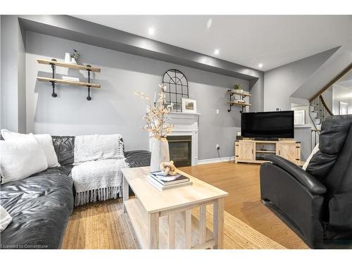 3 Desert Garden Drive, Brampton, ON - Indoor Photo Showing Living Room With Fireplace