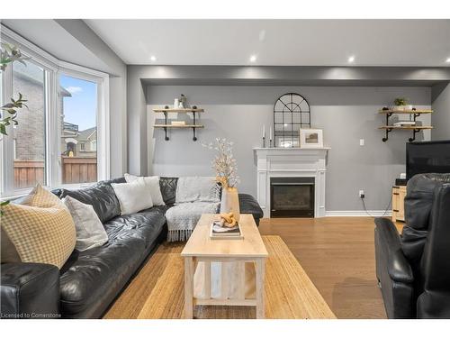 3 Desert Garden Drive, Brampton, ON - Indoor Photo Showing Living Room With Fireplace